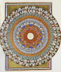 Der Chor der Engel. Miniatur aus Liber Scivias von Hildegard von Bingen, ca. 1175