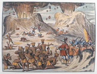 Die Reise von Cortes nach Tenochtitlan im Jahr 1521