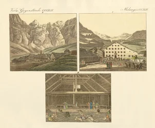 Das Bad von Leuk im Kanton Wallis