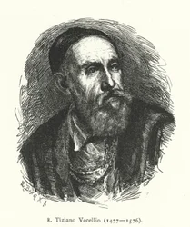 Tizian, italienischer Renaissance-Maler der Venezianischen Schule (Gravur)