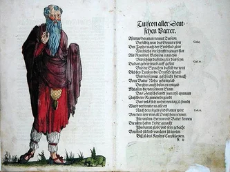 Tuiscon, Vater aller Deutschen, aus „Der Ursprung der ersten zwölf alten Könige und Fürsten der deutschen Nation“