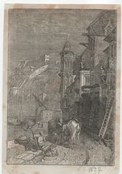 Mittelalterliche Stadtszene