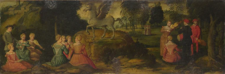 Pegasus und die Musen, ca. 1540