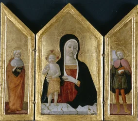Madonna mit Kind und zwei Heiligen