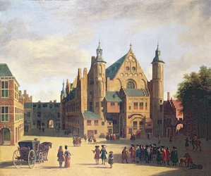 Ein Stadtplatz in Haarlem