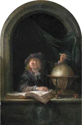 Astronom am Fenster