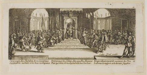 Verteilung der Belohnungen, Platte achtzehn aus Die großen Leiden des Krieges