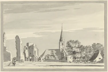 Die Ruine der Abtei von Rijnsburg