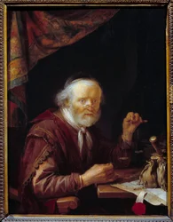 Der Goldwäger. Holländische Schule.