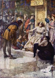 Georges behauptete, dass Abenteuer (Farblithographie)