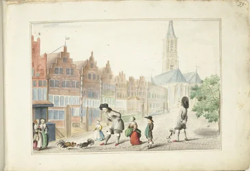 Hahnenkampf in der Sassenstraat in Zwolle