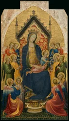 Madonna mit Kind und musizierenden Engeln
