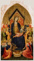 Madonna mit Kind und musizierenden Engeln, ca. 1410