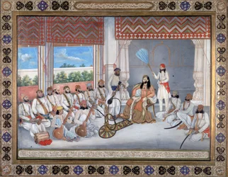 Muhammad Abd al-Rahman in seinem Hof