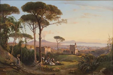 Neapel gesehen von La Conocchia, 1844