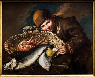 Junge mit einem Korb voller Fische, ca. 1734 - 1736