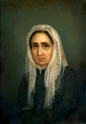 Porträt von Maria Mazzini Gemälde von Giacomo Ulisse Borzino (19. Jahrhundert) Genua, Museo del Risorgimento