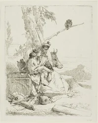 Die Familie des orientalischen Bauern, aus Scherzi