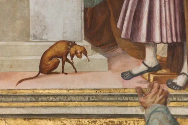 Zentrales Kirchenschiff, fünfte nördliche Spannweite, Darstellung im Tempel, Gian Francesco Bembo