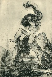 Ein Meeresgott mit einem Delfin, 1652-1653, 1943