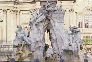 Fontana dei Quattro Fiumi (Brunnen der vier Flüsse), 1651