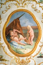 Fresko aus dem Putti-Raum in der Foresteria (Gästehaus) 1757