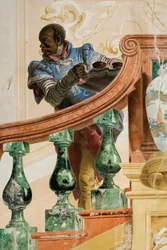 Maurischer Diener mit einem Tablett, aus dem Saal der Karnevalsszenen in der Foresteria, 1757