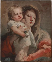 Die Madonna und das Kind mit einem Stieglitz