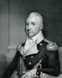 Generalmajor John Brooks (1752-1825) graviert von Asher Brown Durand (1796-1886) nach einer Kopie des Originals von James Herring (1794-1867) (Gravur)