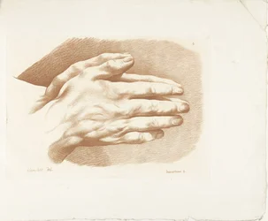 Studie von zwei Händen