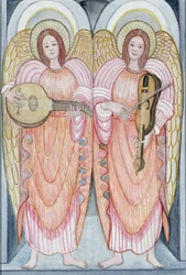 Zwei Engel spielen Instrumente, 1995