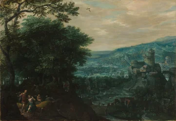 Landschaft mit Venus und Adonis, 1580er Jahre