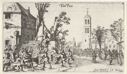 Kampf bei einem Gasthaus (der Tastsinn)