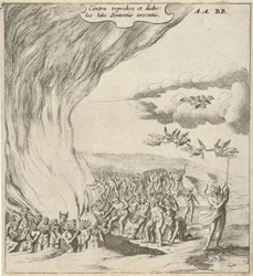 Verdammte in die Hölle geführt