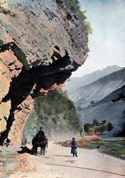 Felsen nahe dem Dorf Annaour, um 1890