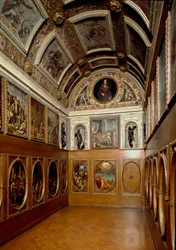 Ansicht des Studiolo von Francesco I. de Medici