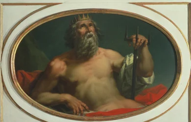 Personifikation des Wassers als Gott Poseidon