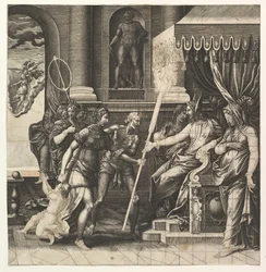 Die Verleumdung des Apelles, 1560