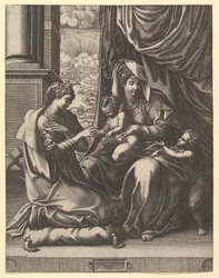 Die mystische Hochzeit der Heiligen Katharina, ca. 1555-56