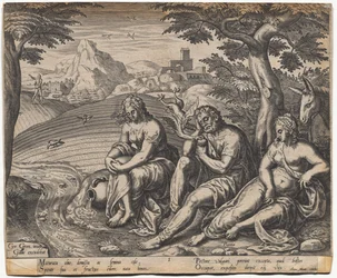 Das Gleichnis vom Sämann und dem Samen: Der Samen, der auf den Weg fiel (nach Gerard Van Groeningen, aktiv in Antwerpen 1563-1573)