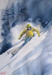 Abfahrtsski Aktion