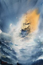 Segeln Durch den Sturm