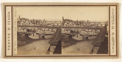 Ponte Vecchio von den Uffizien, (Florenz)