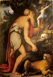 Saint Jérôme en méditation