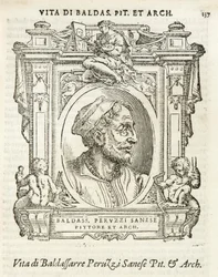 Mailand, Biblioteca Braidense, Vite de piv excellent, Giorgio Vasari 1568, Baldassarre Peruzzi