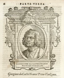 Milan, Biblioteca Braidense, Vite de piv excellent, Giorgio Vasari 1568, Giorgione da Castelfranco