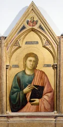 Johannes der Evangelist (Detail) aus Badia Polyptych, um 1300