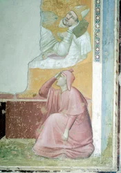 Erscheinung des Heiligen Franziskus vor Bischof Guido von Assisi (Detail)