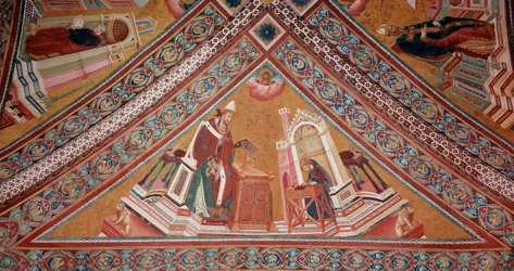 Die Kirchenlehrer: Papst Gregor I. der Große (Fresko)