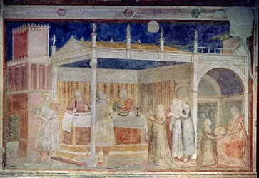 Das Festmahl des Herodes, aus der Peruzzi-Kapelle